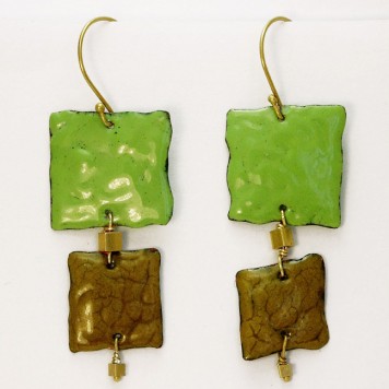 Salomé Osorio | Earrings Green Square Earrings