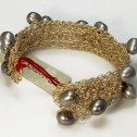 Salomé Osorio | Bracelets Grey Pearls Cuff [1]