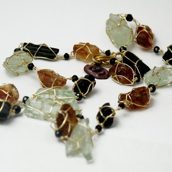 Salomé Osorio | Necklaces Citrine, Florite and Tourmaline Necklace 