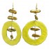 Yellow Hoop Earrings