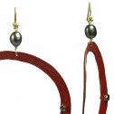 Salomé Osorio | Earrings Red Hoop Earrings [1]