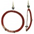 Red Hoop Earrings