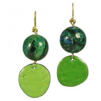 Salomé Osorio | Earrings Green Pastille Earrings