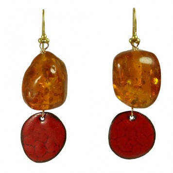 Salomé Osorio | Earrings Red Pastille Earrings