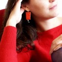 Salomé Osorio | Earrings Red Rectangle Earrings [3]