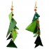 Green Fall Earrings