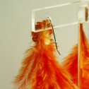 Salomé Osorio | Earrings Orange Luxious Feather Earrings [2]