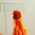 Salomé Osorio | Earrings Orange Luxious Feather Earrings [1]