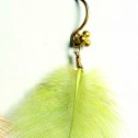 Salomé Osorio | Earrings Green & Orange Feathers Earrings [2]