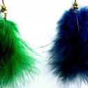 Salomé Osorio | Earrings Green & Blue Feathers Earrings [3]