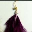 Salomé Osorio | Earrings Fushia Feather Earrings [1]