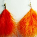 Salomé Osorio | Earrings Orange Feathers Earrings [3]