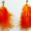 Salomé Osorio | Earrings Orange Feathers Earrings [3]