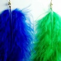 Salomé Osorio | Earrings Blue & Green Feathers Earrings [3]