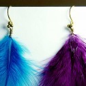 Salomé Osorio | Earrings Blue & Purple Feathers Earrings [3]