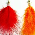 Salomé Osorio | Earrings Red & Orange Feathers Earrings [3]