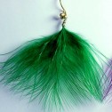 Salomé Osorio | Earrings Green & Purple Feathers Earrings [2]