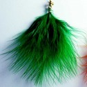 Salomé Osorio | Earrings Orange & Green Feathers Earrings [2]