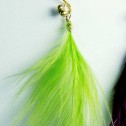 Salomé Osorio | Earrings Green & Purple Feathers Earrings [1]