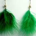 Salomé Osorio | Earrings Green Feathers Earrings [3]