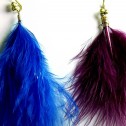 Salomé Osorio | Earrings Purple & Blue Feathers Earrings [3]