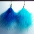 Blue Feathers Earrings