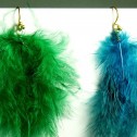 Salomé Osorio | Earrings Blue and Green Feathers Earrings [3]