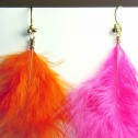 Salomé Osorio | Earrings Pink & Orange Feathers Earrings [3]