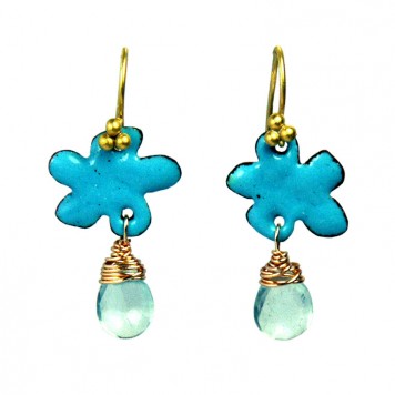 Salomé Osorio | Earrings Little Turquoise Flower Earrings