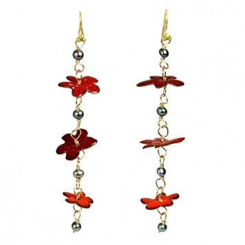 Salomé Osorio | Earrings Red Sowing Earrings