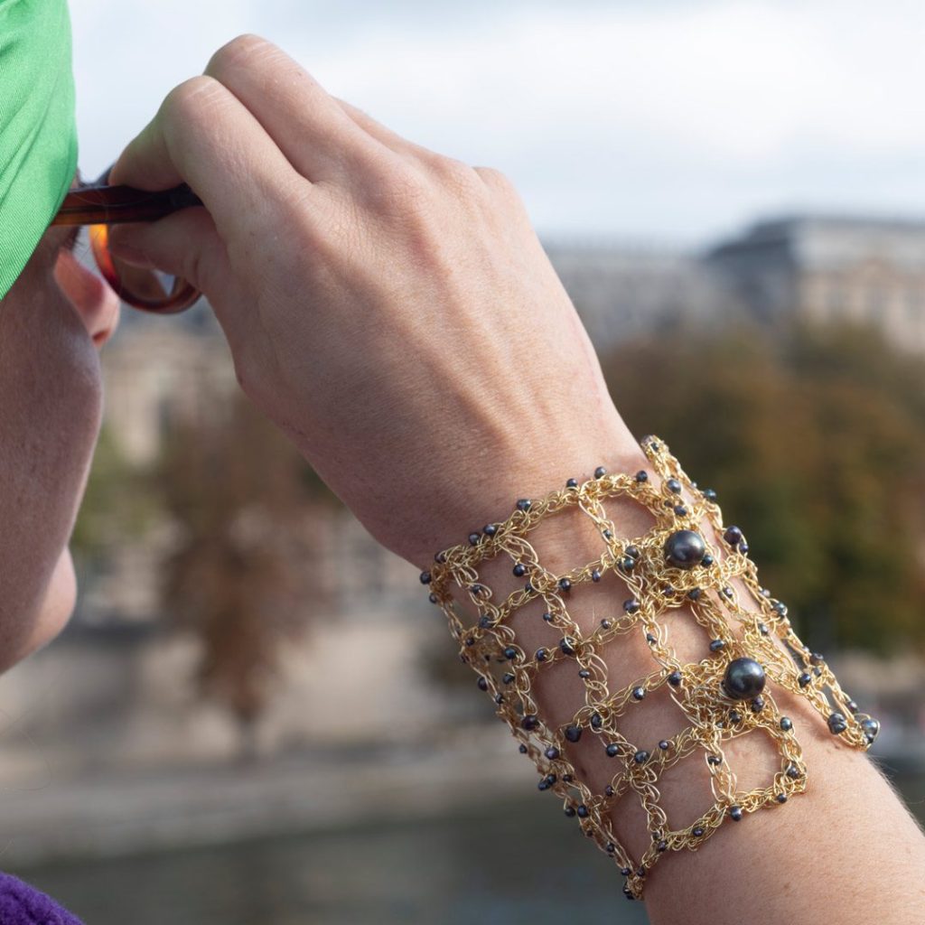Bracelet Eclipse Perles Grises