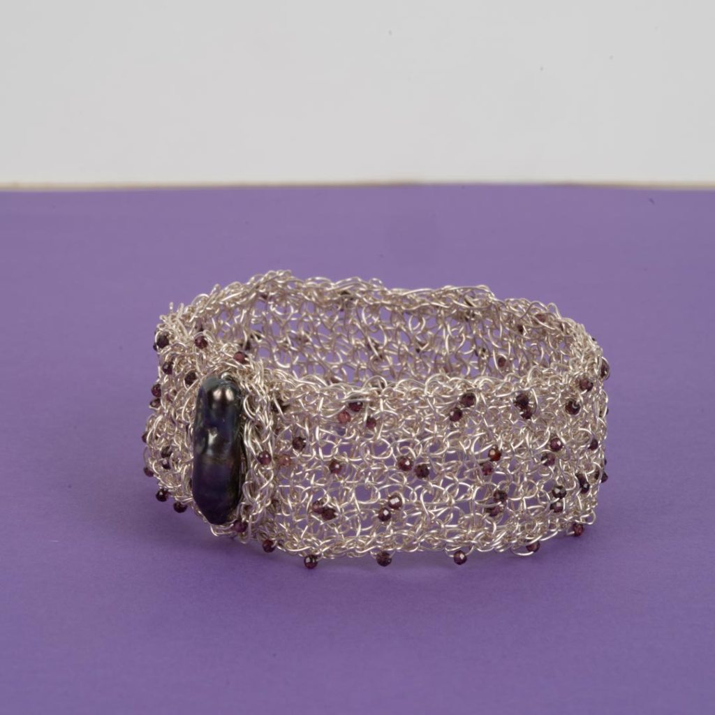 Manchette Spinel en Argent