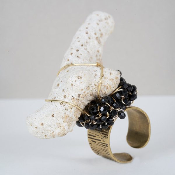 Grande Bague Corail Blanc