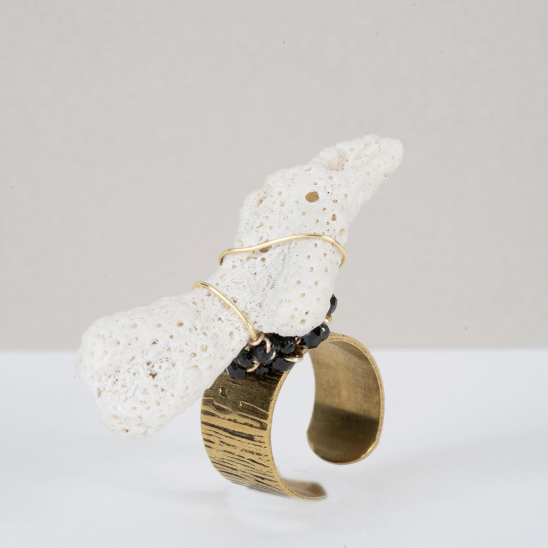 Grande Bague Corail Blanc – Image 2