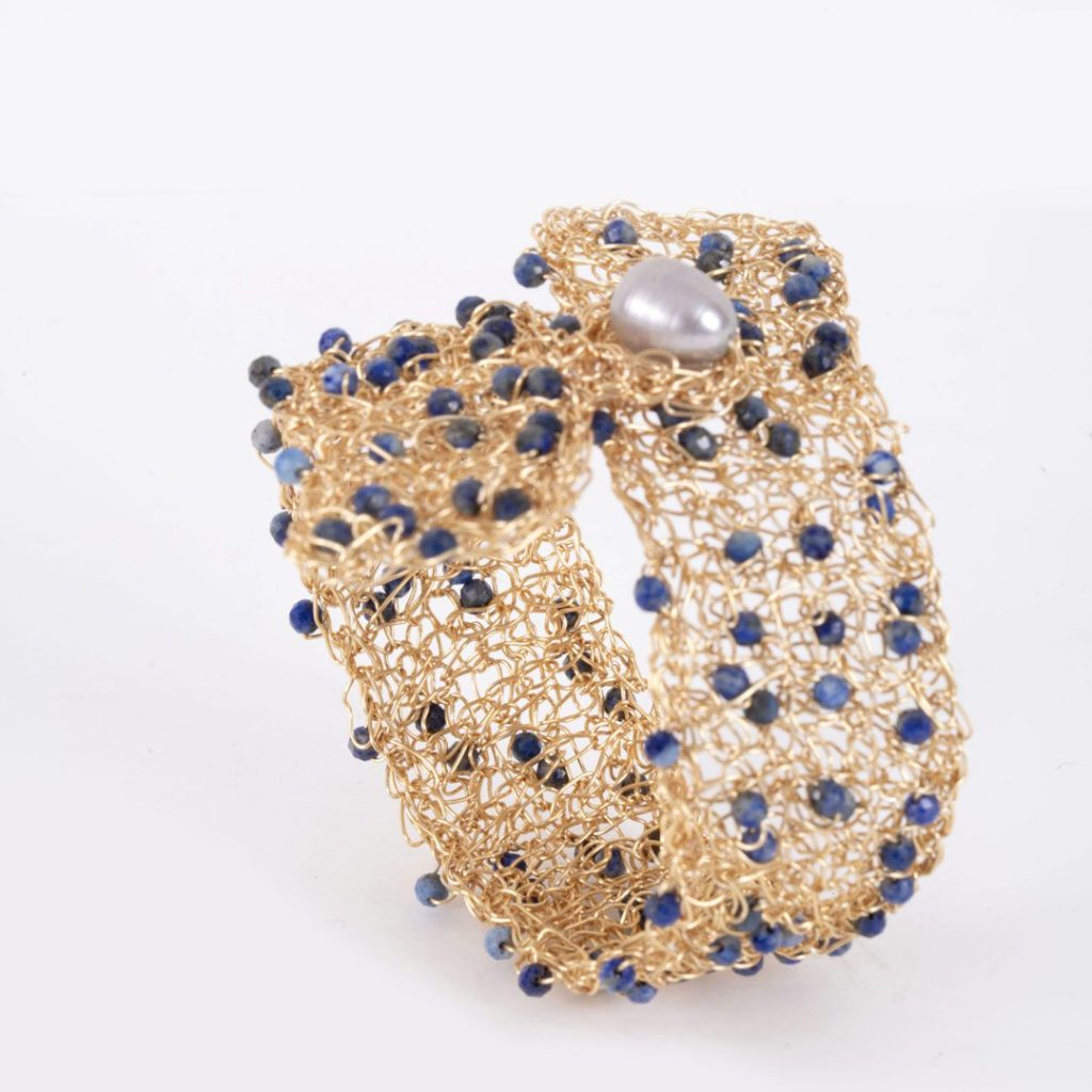Manchette en Lapis Lazuli