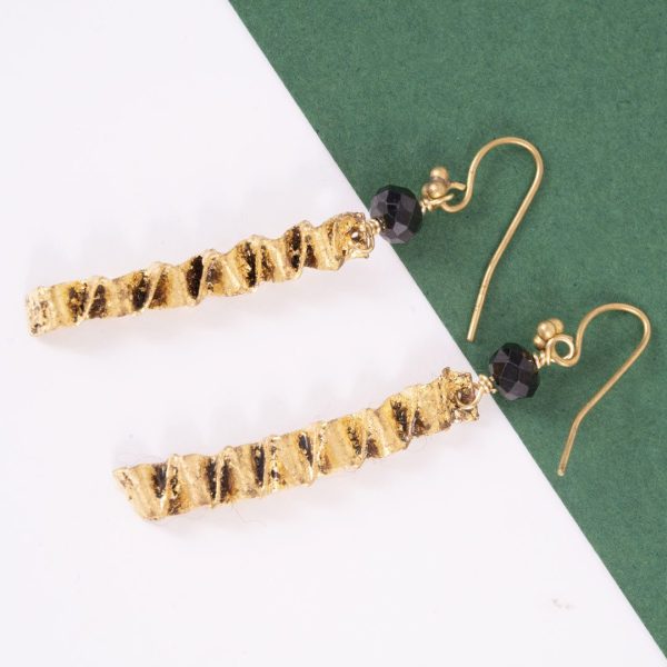 Boucles d’oreilles Origami en Cuivre Doré