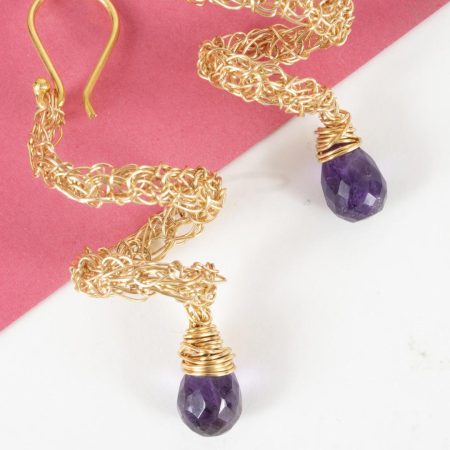 Boucles d’Oreilles Danseuses en Vermeil – Image 3