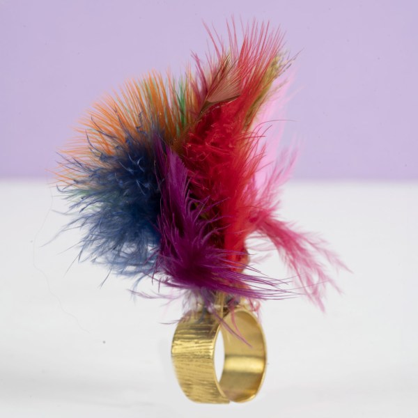 Bague Bouquet de Plumes Élégante