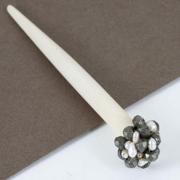 Pique à cheveux raffinée en os sculpté