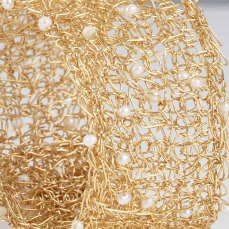 Manchette Classique en Perles Blanche – Image 8