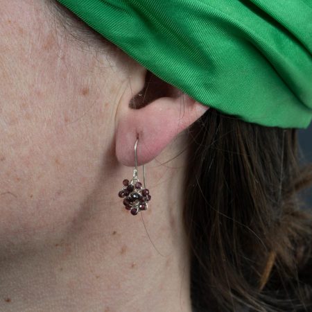 Boucles d’oreilles Disque en Spinelles – Image 2