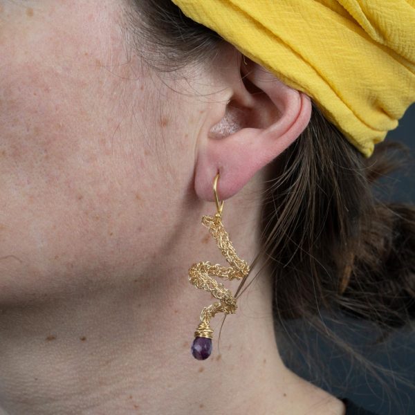 Boucles d’Oreilles Danseuses en Vermeil