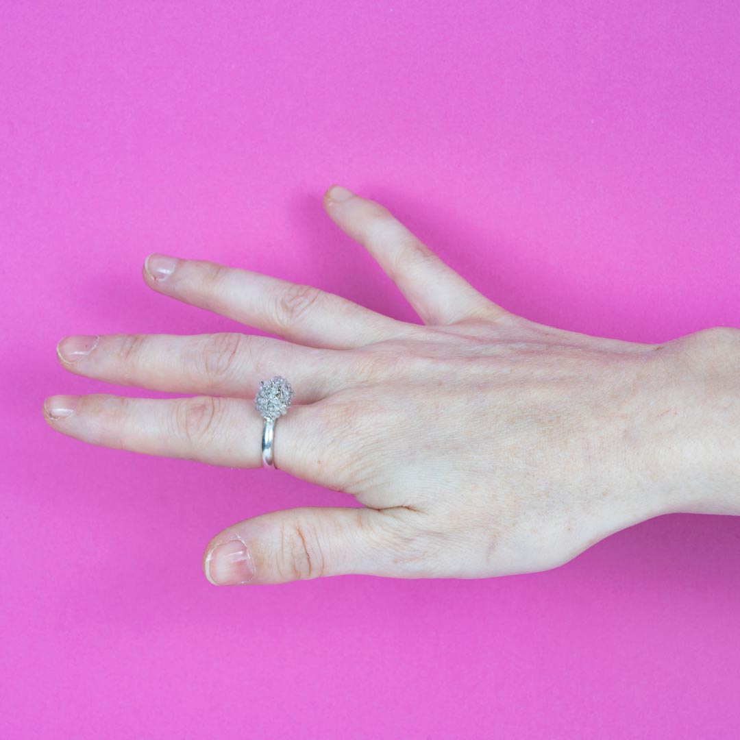 Bague Givre – Quartz & Argent Massif