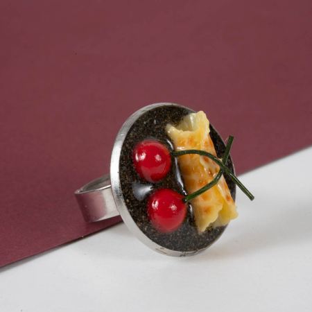 Bagues Bon Appétit – Miniatures en Résine Epoxy sur Métal Patiné – Image 34