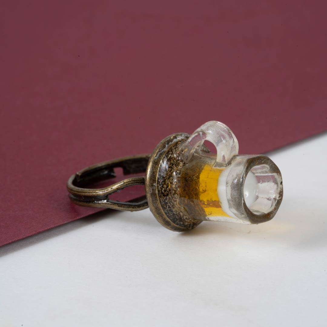 Bagues Bon Appétit – Miniatures en Résine Epoxy sur Métal Patiné