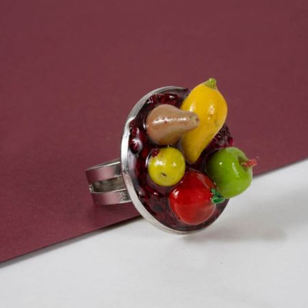 Bagues Bon Appétit – Miniatures en Résine Epoxy sur Métal Patiné – Image 12