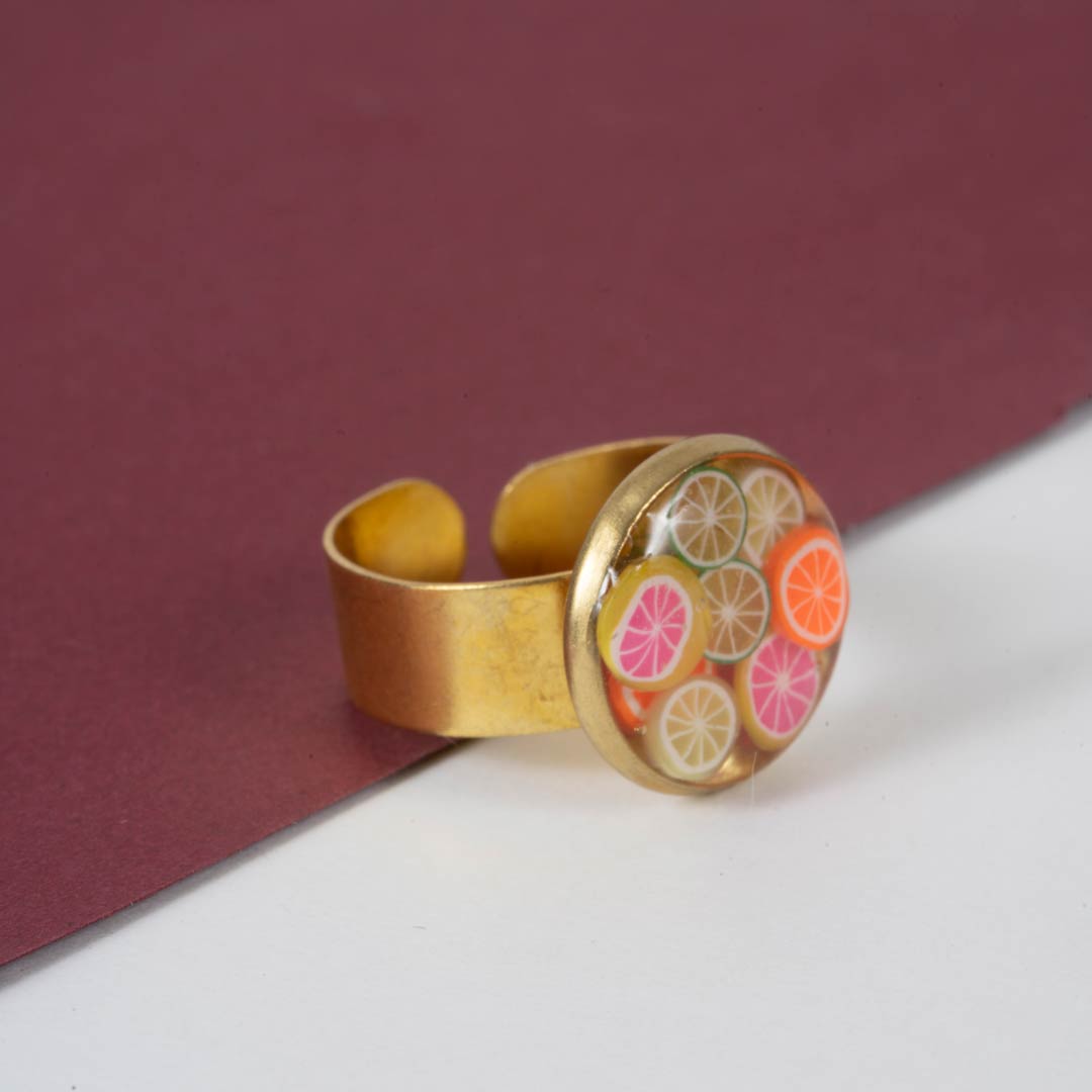 Bagues Épicerie Fine – Miniatures en Résine Epoxy sur Métal Patiné